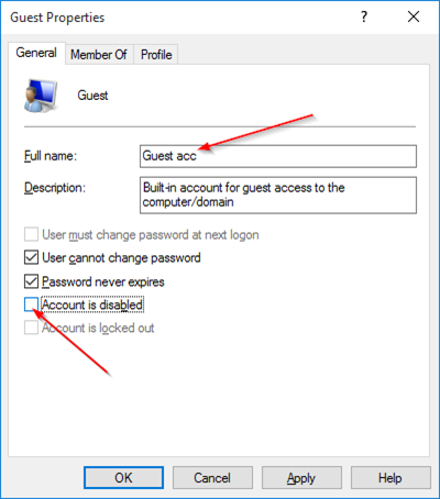 Hướng dẫn tạo Guest Account Windows 10 4