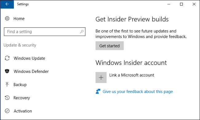 những tính năng thú vị cần Windows Account insider preview