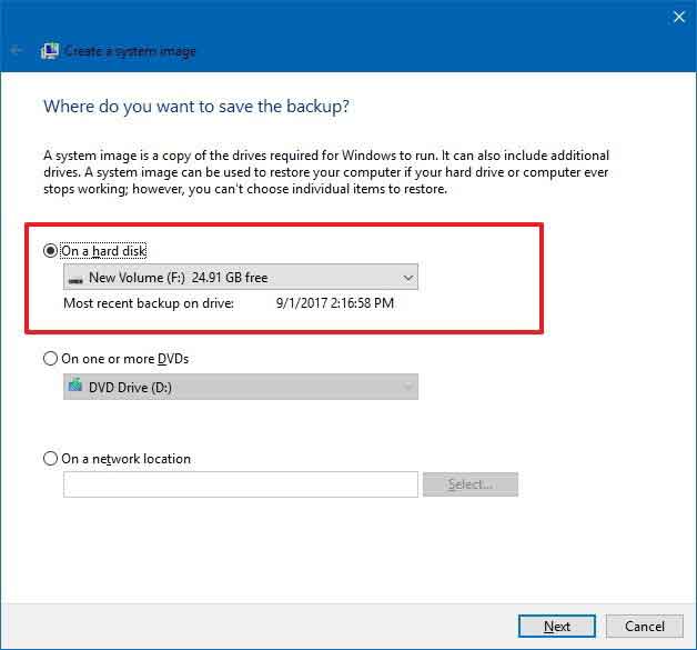 Hướng dẫn Backup Windows 10 PC 3