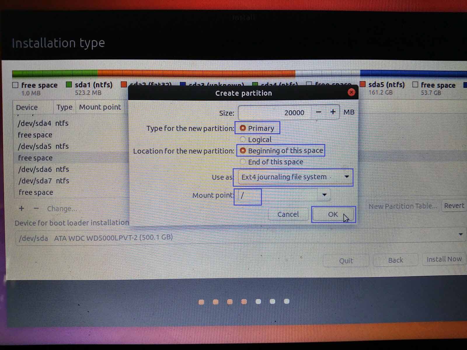 cài Dual Boot Ubuntu Windows 10 17