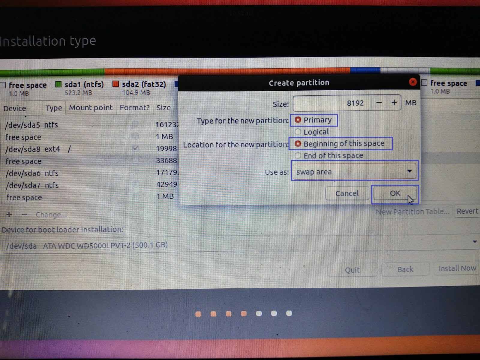 cài Dual Boot Ubuntu Windows 10 18