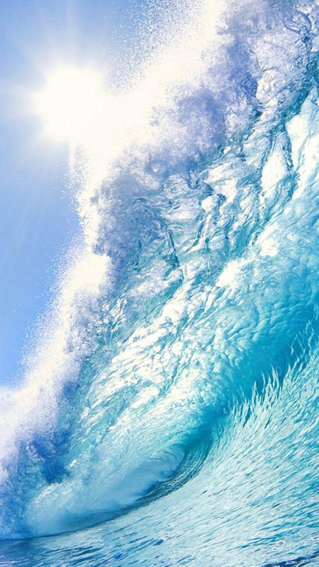 Beach Surf Wave Sea Android Wallpaper