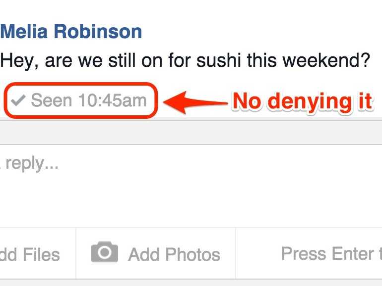 Chữ "seen" cực kì dễ gây hiểu lầm