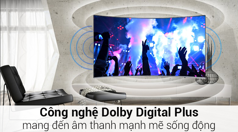 Công nghệ Dolby Digital Plus mang tới chất lượng âm thanh rạp hát vào chiếc tivi của bạn,