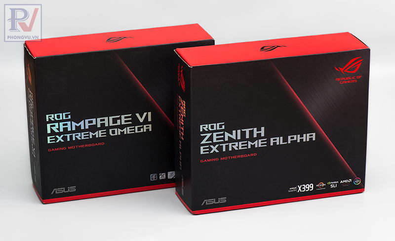 ASUS ROG Zenith Extreme Alpha và Rampage VI Extreme Omega