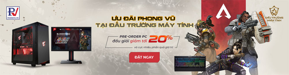 Giảm giá 20% cấu hình máy tính tại Phong Vũ LAN Party 2019