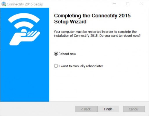 wifihotspot connectify reboot