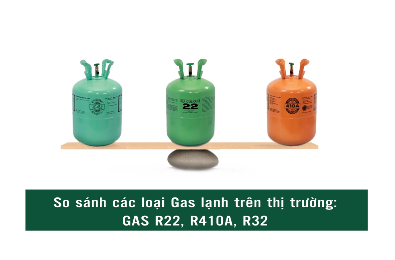Đánh giá chi tiết các loại gas sử dụng cho điều hòa