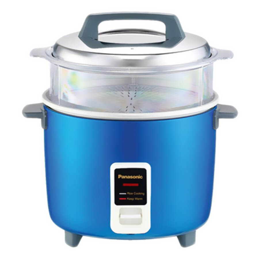 Điểm tên 4 mẫu nồi cơm điện Panasonic dưới 1,5 triệu được ưa chuộng nhất hiện nay! 2 Nồi cơm điện nắp rời Panasonic PANC-SR-W18GSARA 1.8 lít có thiết kế màu xanh dương bắt mắt