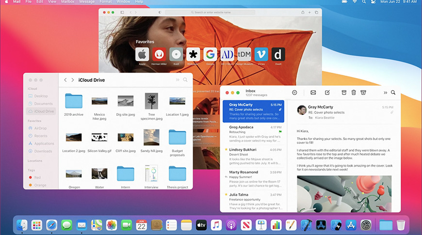 Giao diện mới của hệ điều hành máy Mac 