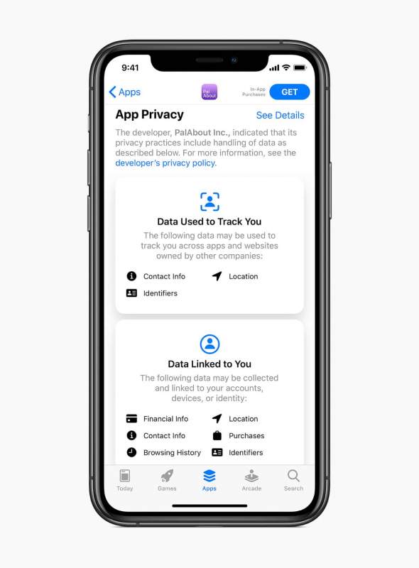 ios14 app privacy screen