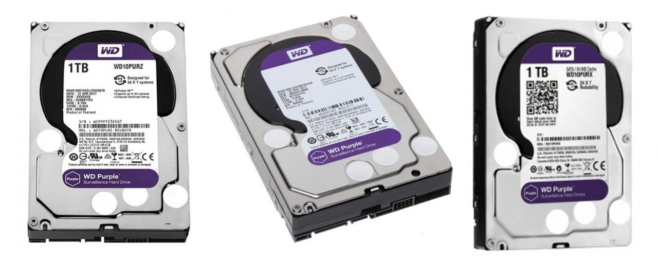 Ổ cứng HDD Western Digital Purple 1TB 3.5" SATA 3 - WD10PURZ ...