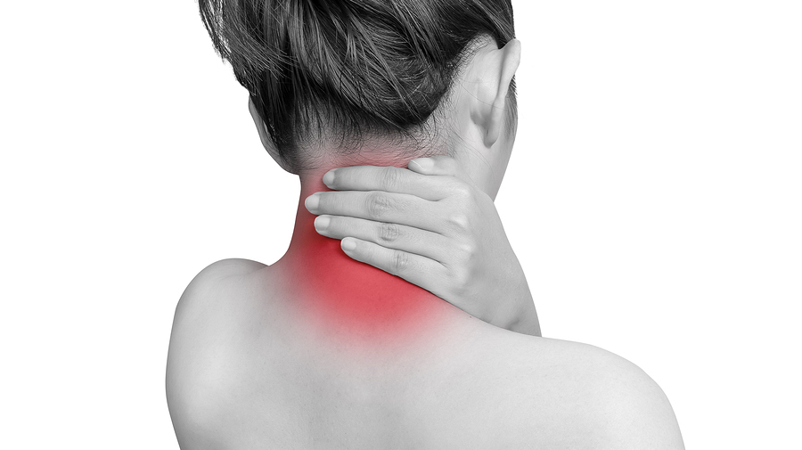 bigstock Woman Suffering From Neck Pain 238305661