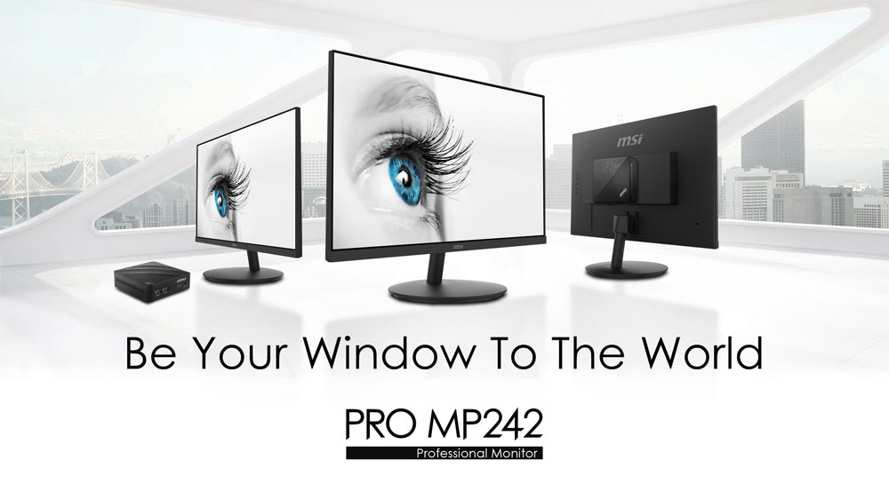 MSI công bố dòng màn hình PRO MP242 có thể xoay dọc độc đáo