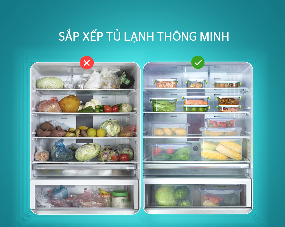 Mách bạn cách giữ thực phẩm trong tủ lạnh tươi ngon những ngày Tết