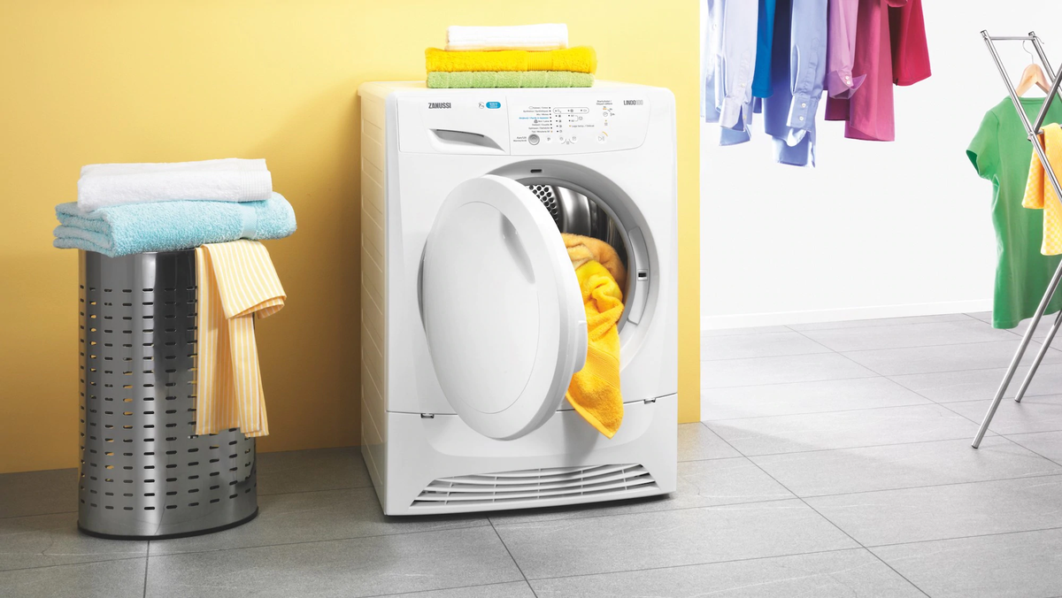 Máy sấy quần áo có hình dáng khá giống máy giặt