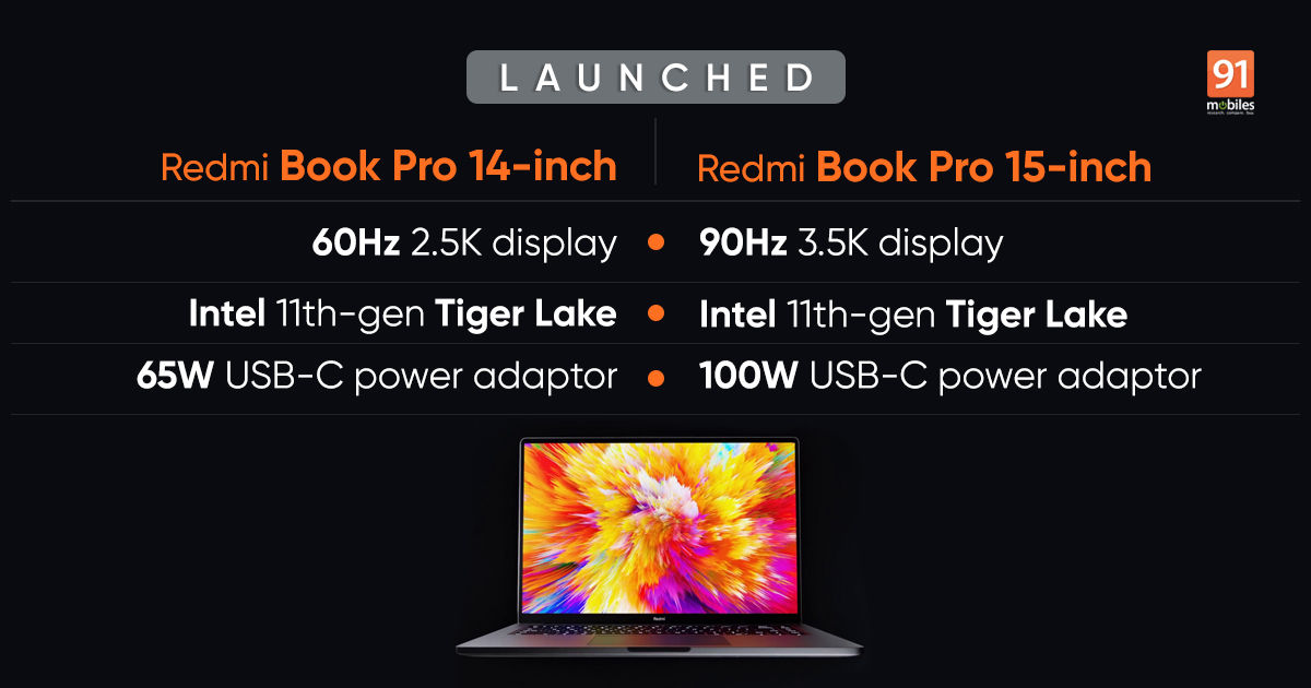 redmibook pro 14 15 launched image
