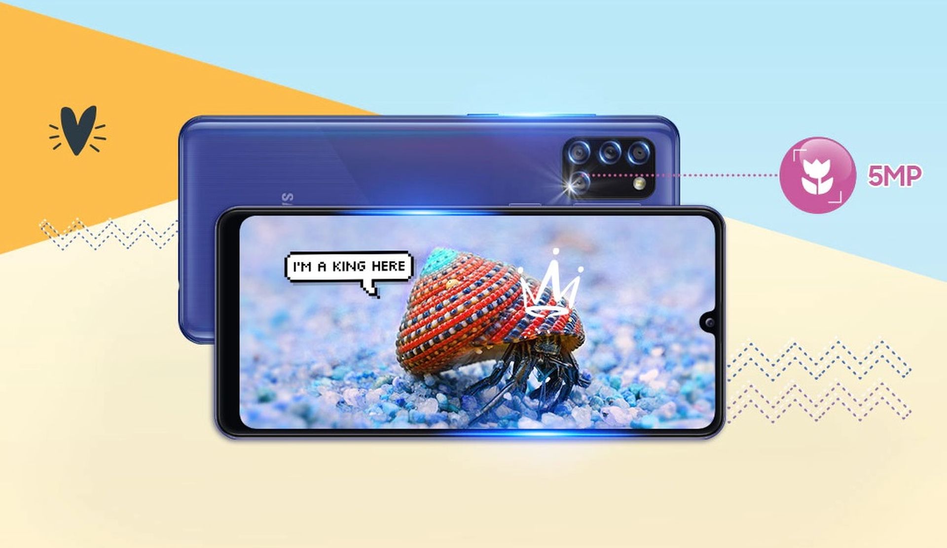 Smartphone dưới 5 triệu: Đối với những người có nhu cầu sử dụng smartphone giá rẻ nhưng không muốn hy sinh hiệu năng và trải nghiệm người dùng, Samsung A31 là một lựa chọn tuyệt vời. Với mức giá hấp dẫn dưới 5 triệu đồng, máy sở hữu màn hình Super AMOLED 6.4 inch, RAM 6GB, bộ nhớ trong 128GB, camera chính 48MP và pin 5000mAh. Vì vậy, không phải ngẫu nhiên mà Samsung A31 trở thành một trong những smartphone bán chạy nhất trong tầm giá này.