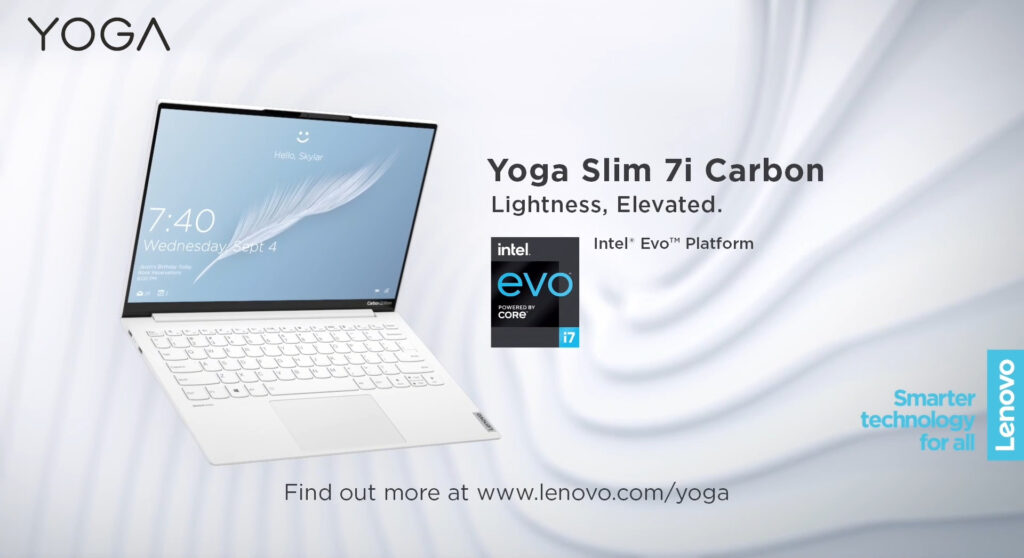 Lenovo Yoga Slim 7i Carbon là máy tính xách tay Yoga nhẹ nhất cho đến hiện tại