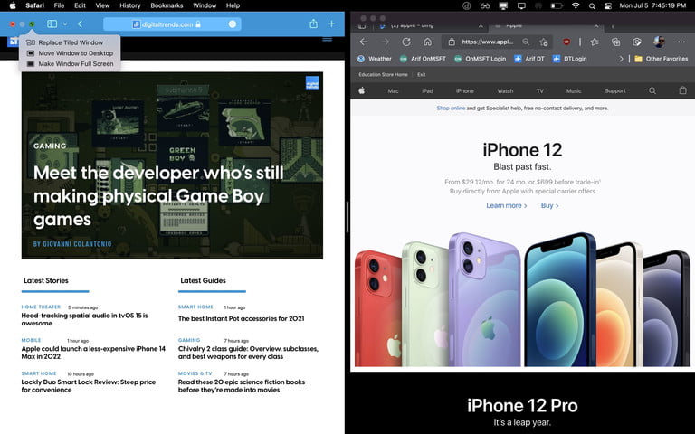 So sánh tính đa nhiệm của MacOS Monterey và Windows 11