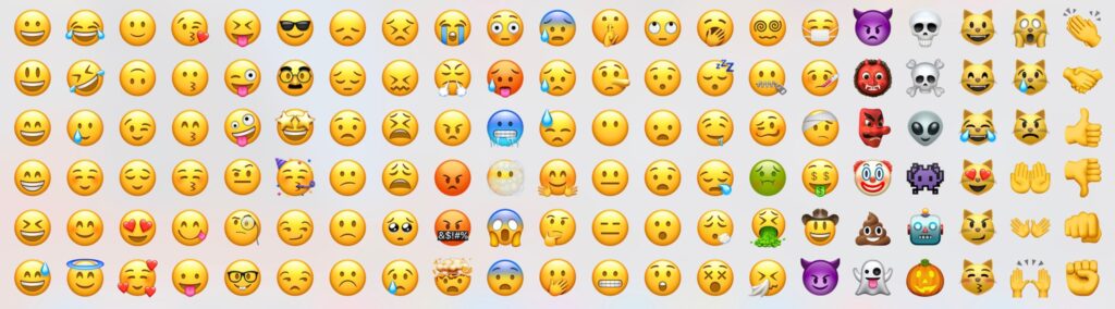 Emoji quá nhiều 