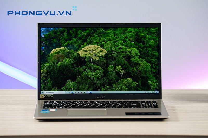 Hình ảnh thực tế Laptop Acer Aspire 3 A315-58-529V (trực diện)
