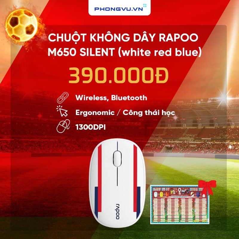 chuot rapoo m650 silent anh 1