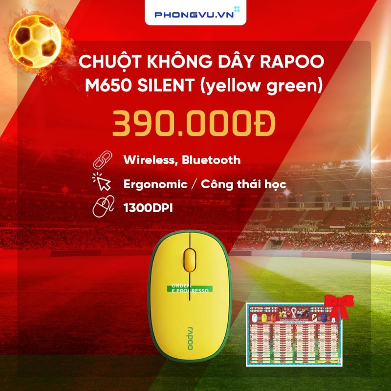 chuot rapoo m650 silent brazil