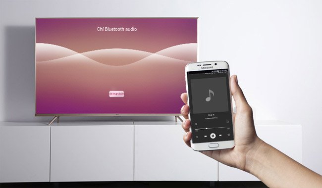 Kết nối bluetooth trên tivi với điện thoại để nghe nhạc