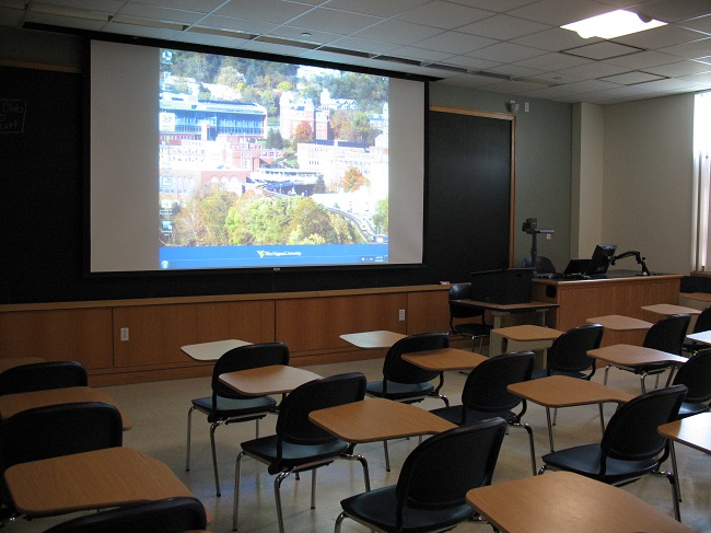 màn chiếu lớp học